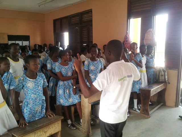 Environmental education outreach at St Agnes Basic JHS
